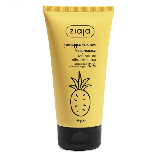 pineapple - ziaja - cosmetics - Pineapple body mousse anticellulite 160ml ZIAJA